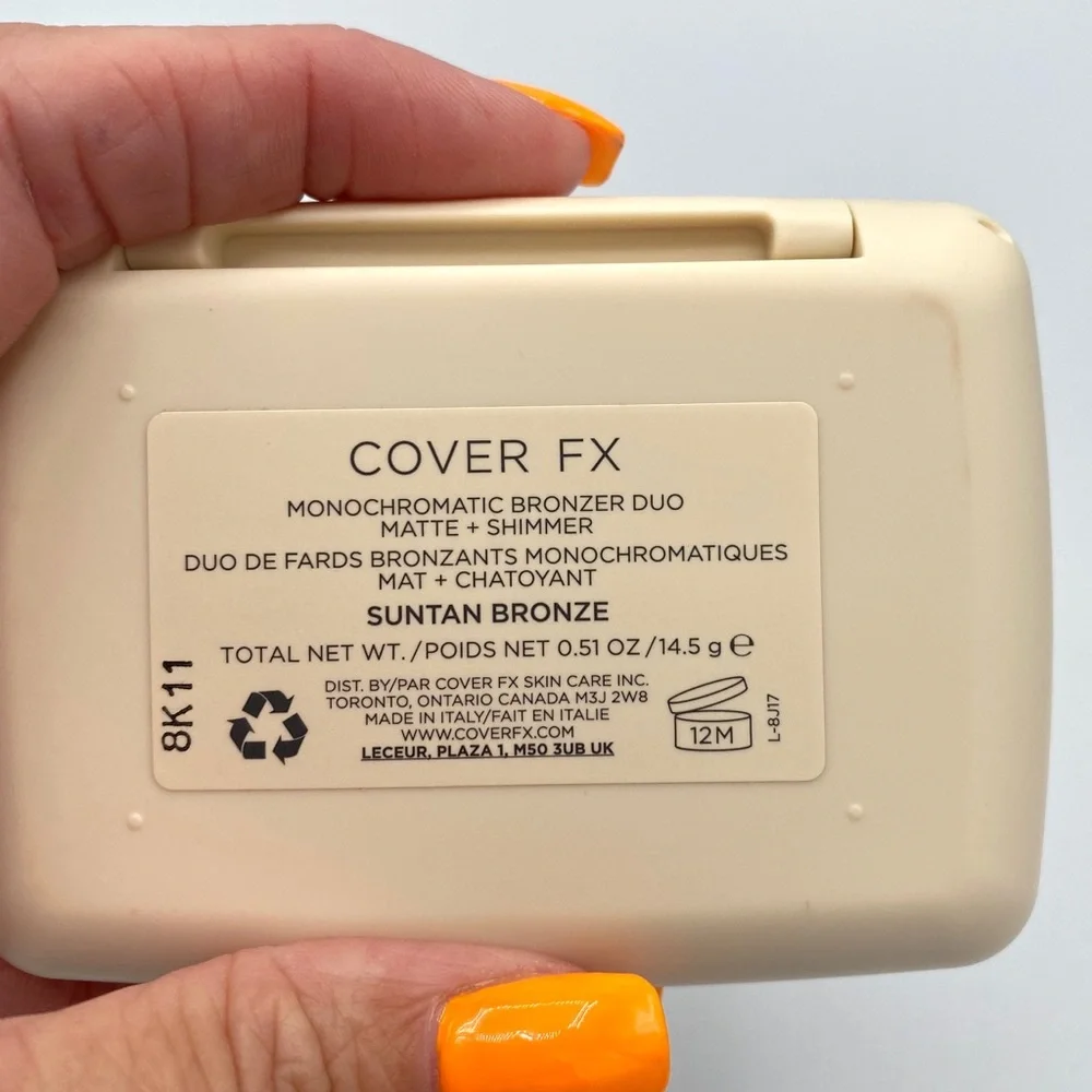 Cover FX | Monochromatic Bronzer | Duo Matte & Shimmer – Suntan Bronze BNIB